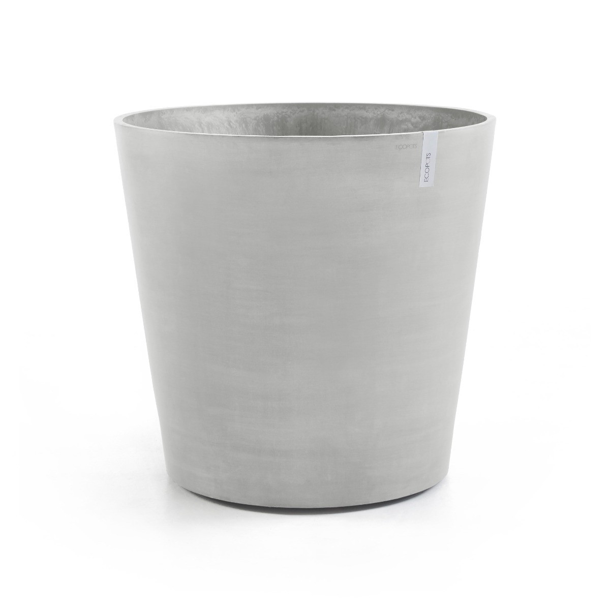 Ecopots Amsterdam White grey | Met wielen