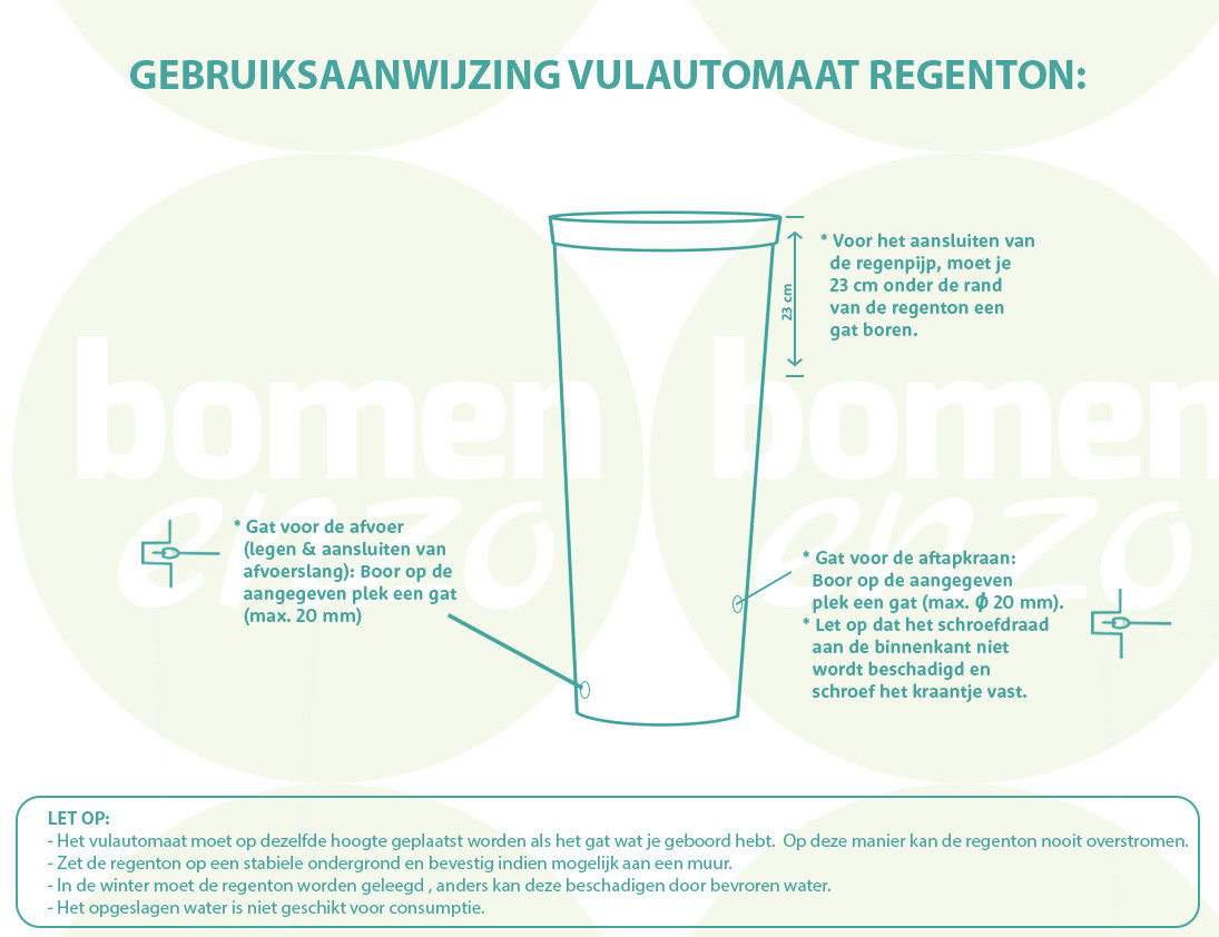 Vulautomaat Regenton Aqua