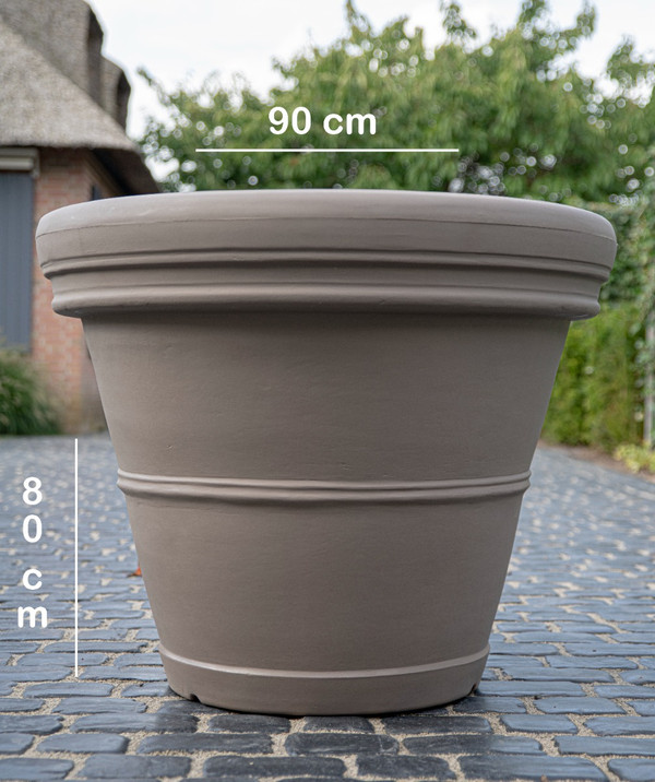 Pflanzkbel Mirella | Taupe | Fr Terrasse oder Balkon